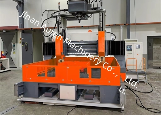 7.5KN 클램핑력 자동 CNC 플레이트 드릴링 머신 28mm T-슬롯 폭 0.45KW 냉각 전력