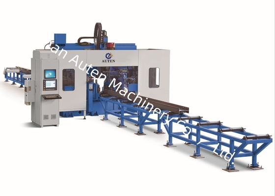 2000~13000mm 빔 길이 CNC H 빔 드릴링 머신 2KW 서보 모터 드릴링 이송