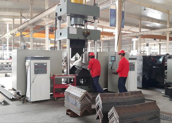 3150KN Oil Tank Pressure Cnc Angle Heating Bending Machine Used In Iron Tower Industry