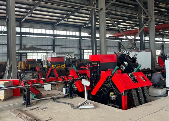 대형 앵글강 드릴링 및 스탬핑을 위한 고효율 자동 CNC 앵글 라인 머신