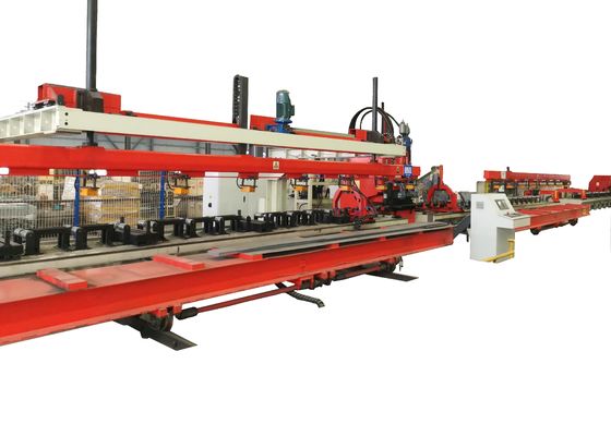 금속 가공 15000x380mm 작업 조각 크기 35 톤 CNC 판 펀칭 기계 자동차 길이선 빔