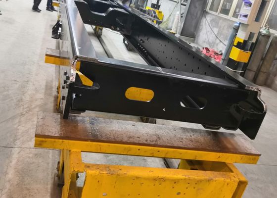 금속 가공 15000x380mm 작업 조각 크기 35 톤 CNC 판 펀칭 기계 자동차 길이선 빔
