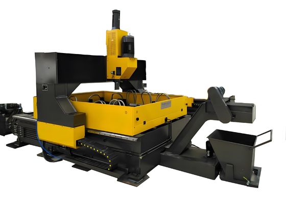 서보 모터 피드 CNC 플레이트 드릴링 머신 1500x8000mm, 다양한 플레이트 크기 및 두께에 적합한 최대 공작물 크기