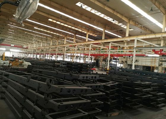 4000 - 8000mm 길이 자동차 경사선 평면판 1200KN 명목 힘 CNC 펀칭 생산 라인 모델 FPCP120
