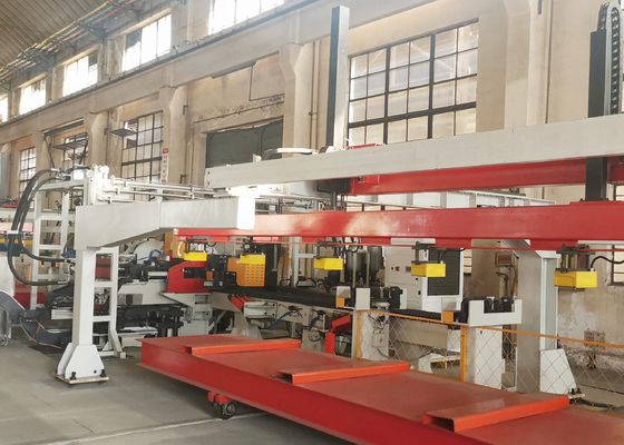 4000 - 8000mm 길이 자동차 경사선 평면판 1200KN 명목 힘 CNC 펀칭 생산 라인 모델 FPCP120