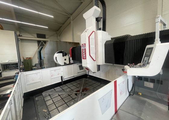 갠트리 높이 800mm CNC 갠트리 가공 플랜지 플레이트 드릴링 머신 스핀들 테이퍼 BT50