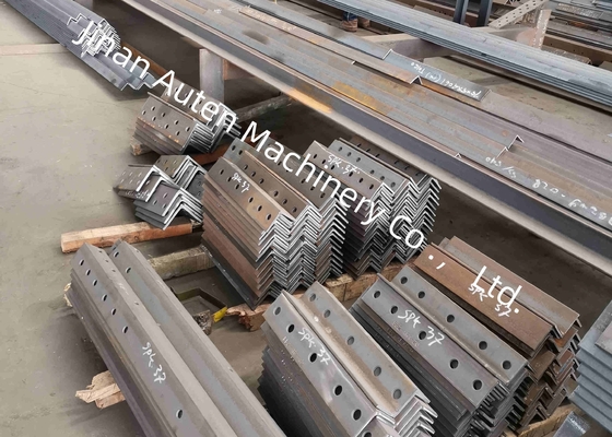 양면 2 펀치 CNC 앵글 펀칭 마킹 전단 라인 머신 630KN 펀칭력