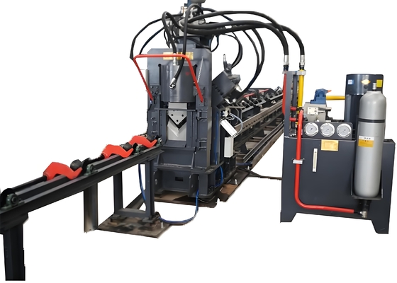 High Precision CNC Angle Lron Punching Marking And Shearing Line For Solar Mounting Aystem Manufacturing
