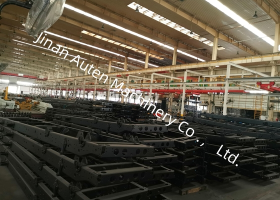 4-9mm 판 두께 트럭 빔 CNC 펀칭 생산 라인 4000-12000 mm 공작물 길이