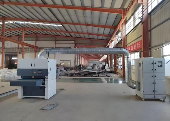 28KW 기계 전력 CNC 금속판 닦기 기계 2 피드 모터
