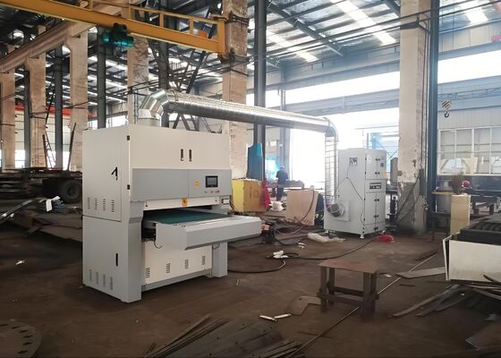 28KW 기계 전력 CNC 금속판 닦기 기계 2 피드 모터