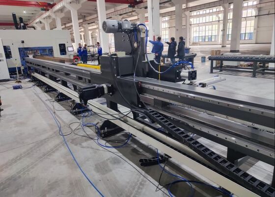 모델 BHD700 Cnc I 빔 뚫기 절단 기계 라인 Φ5?? φ30mm 주 스핀드 구멍 직경