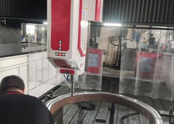 PHD4080 CNC 갠트리형 이동식 CNC 드릴링 밀링 머신 강판 플랜지 열 교환기