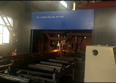 강철 구조물 CNC H빔 금속 절단 PLC 모터 베어링 55kW 파워 CNC 드릴링 머신