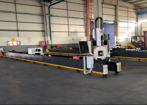 380V/50Hz 전원 공급 CNC 레이저 튜브 절단 기계 300mm X 축 경로