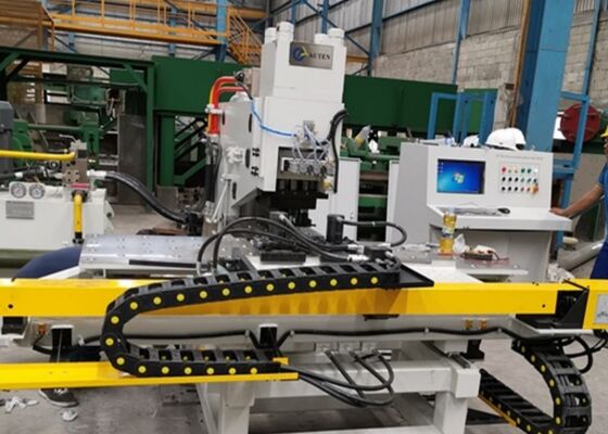 모델 BNC100 Cnc 연결판 펀칭 기계 다리 철강 구조 산업