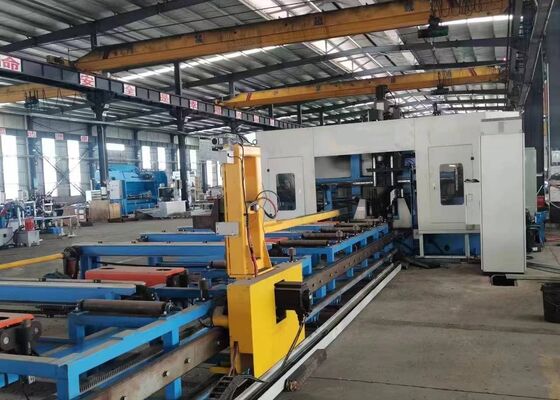 모델 BHD1250C CNC H 빔 뚫기 톱니 깎기 기계 라인 BT40 메인 스핀들