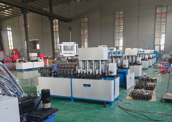 125*30 펀칭 실린더 CNC 평철 링 성형기 3KW 피딩 서보 모터
